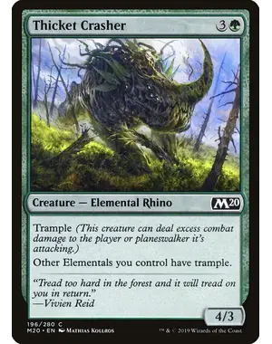Magic: The Gathering Thicket Crasher (196) Lightly Played