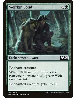 Magic: The Gathering Wolfkin Bond (203) Lightly Played