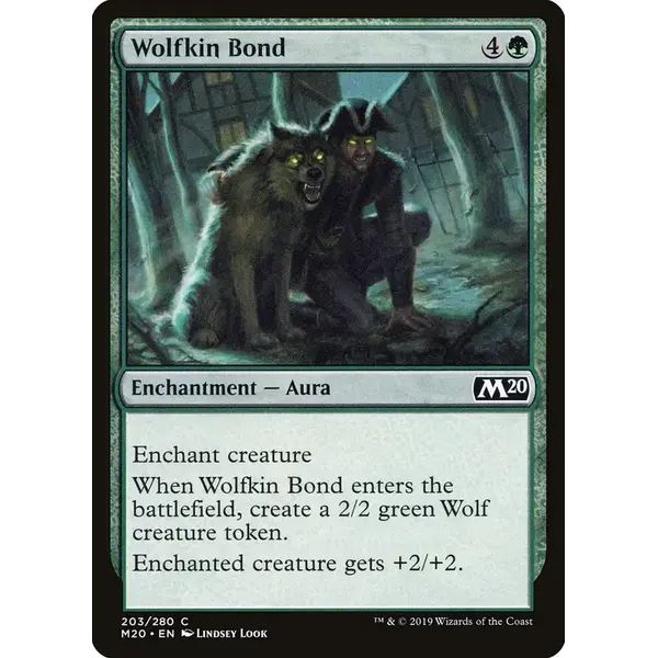 Magic: The Gathering Wolfkin Bond (203) Lightly Played