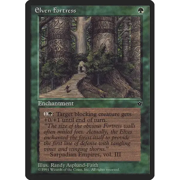 Magic: The Gathering Elven Fortress (Asplund-Faith) (65b) Lightly Played