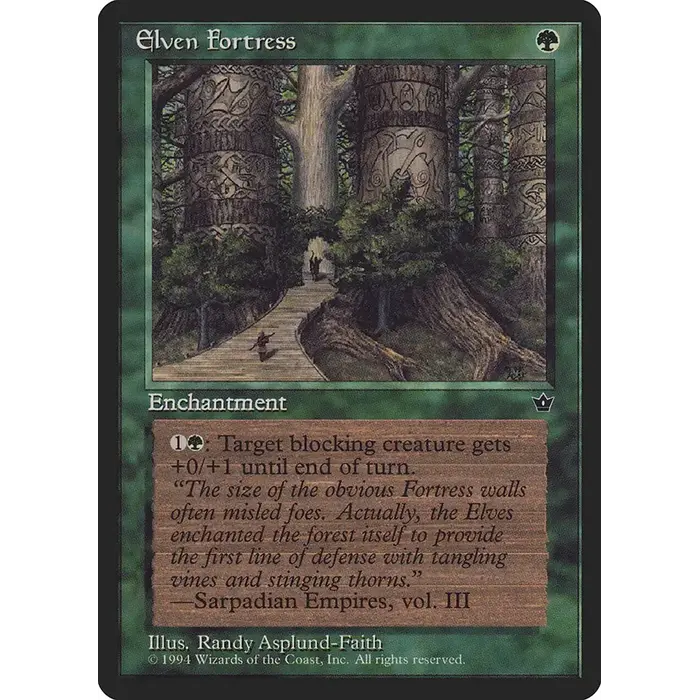 Magic: The Gathering Elven Fortress (Asplund-Faith) (65b) Lightly Played