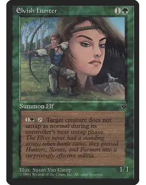 Magic: The Gathering Elvish Hunter (Van Camp) (67c) Lightly Played