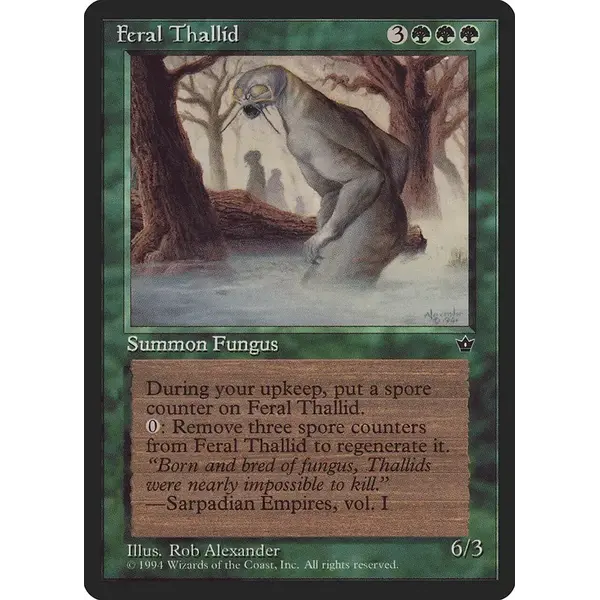 Magic: The Gathering Feral Thallid (69) Lightly Played