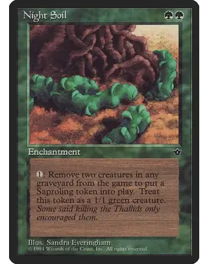 Magic: The Gathering Night Soil (Everingham) (71a) Lightly Played