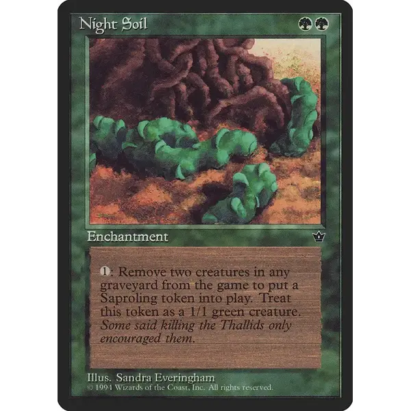 Magic: The Gathering Night Soil (Everingham) (71a) Lightly Played