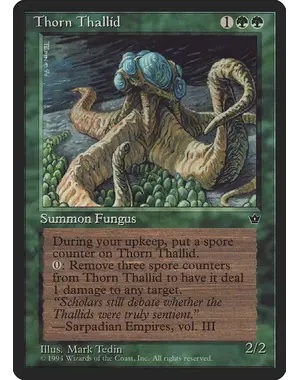 Magic: The Gathering Thorn Thallid (Tedin) (80d) Lightly Played