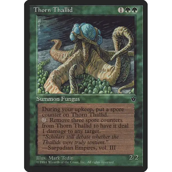 Magic: The Gathering Thorn Thallid (Tedin) (80d) Lightly Played