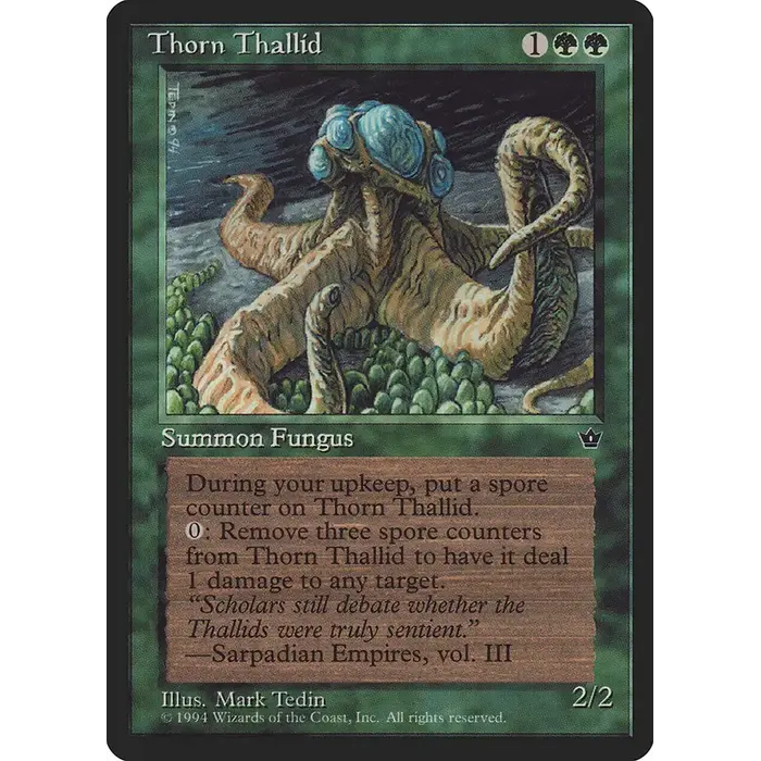 Magic: The Gathering Thorn Thallid (Tedin) (80d) Lightly Played
