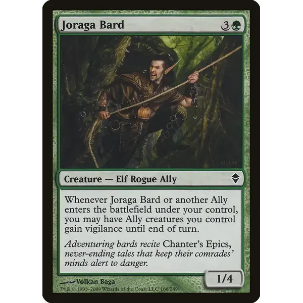 Magic: The Gathering Joraga Bard (166) Lightly Played