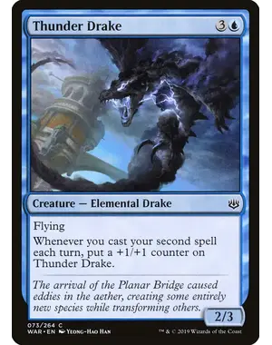Magic: The Gathering Thunder Drake (73) Lightly Played
