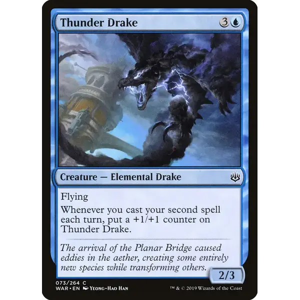 Magic: The Gathering Thunder Drake (73) Lightly Played