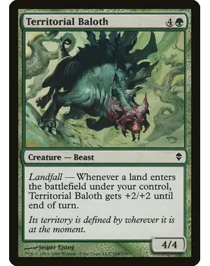 Magic: The Gathering Territorial Baloth (188) Lightly Played
