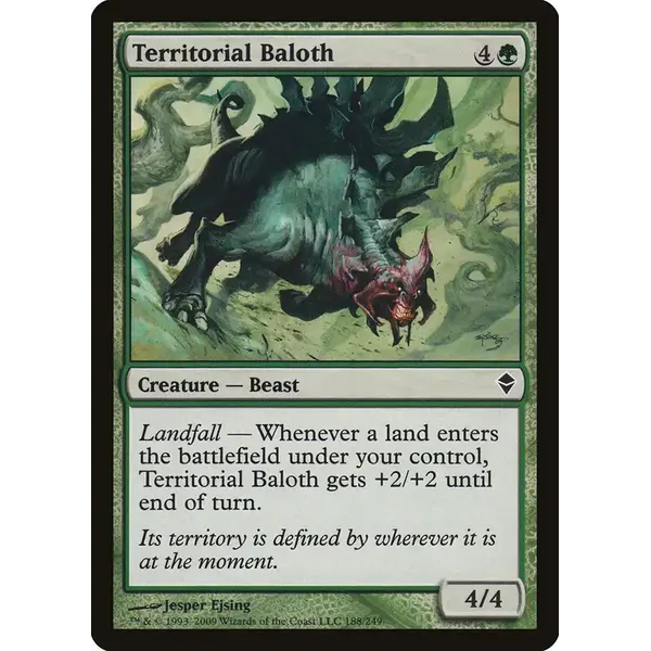 Magic: The Gathering Territorial Baloth (188) Lightly Played