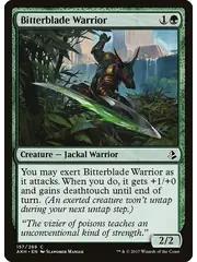 Magic: The Gathering Bitterblade Warrior (157) Lightly Played