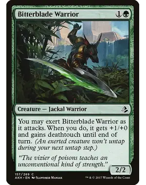 Magic: The Gathering Bitterblade Warrior (157) Lightly Played