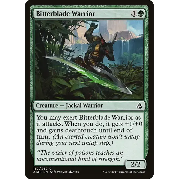 Magic: The Gathering Bitterblade Warrior (157) Lightly Played