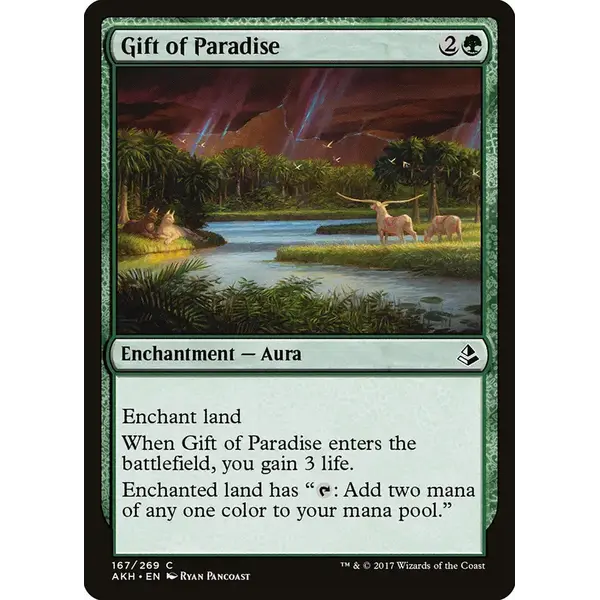 Magic: The Gathering Gift of Paradise (167) Lightly Played