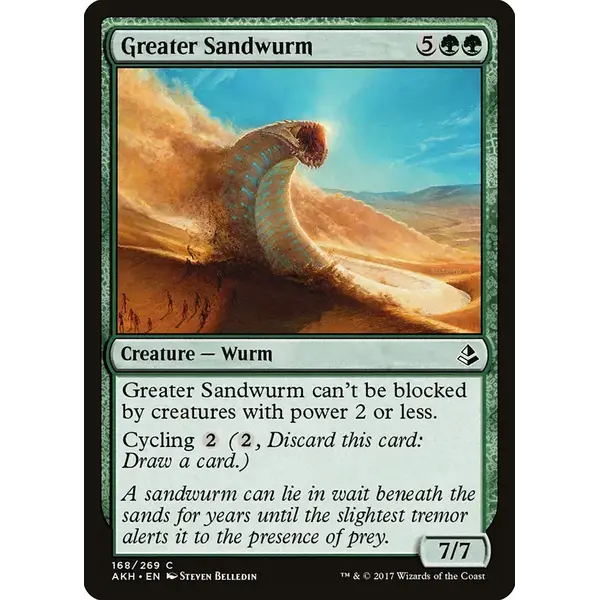 Magic: The Gathering Greater Sandwurm (168) Lightly Played