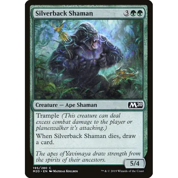Magic: The Gathering Silverback Shaman (195) Lightly Played