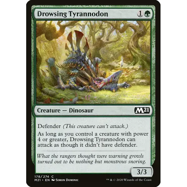 Magic: The Gathering Drowsing Tyrannodon (178) Lightly Played