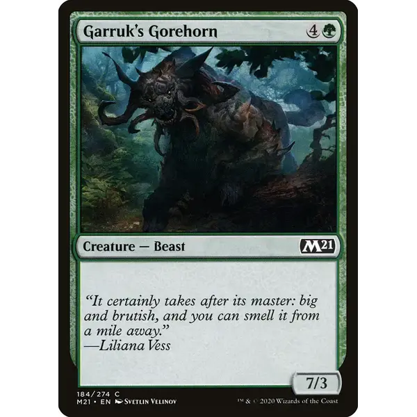 Magic: The Gathering Garruk's Gorehorn (184) Lightly Played