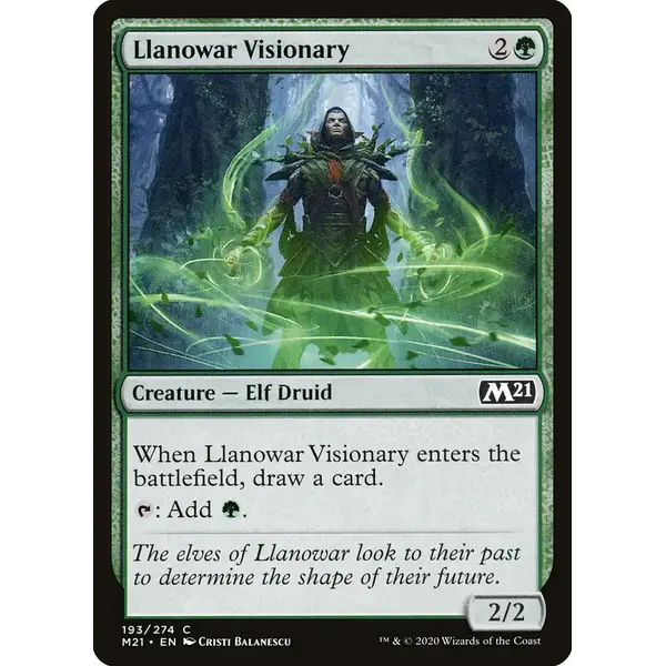 Magic: The Gathering Llanowar Visionary (193) Lightly Played