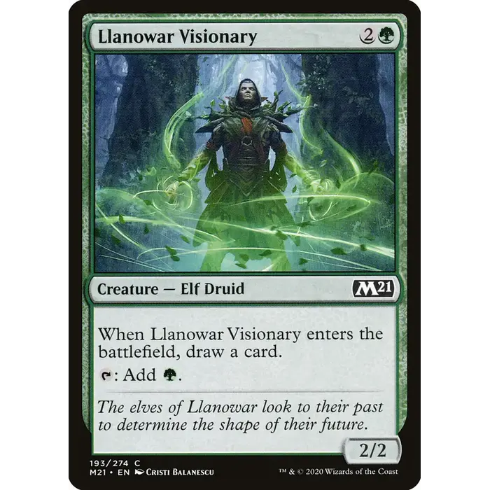Magic: The Gathering Llanowar Visionary (193) Lightly Played