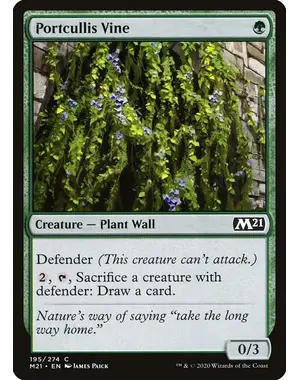 Magic: The Gathering Portcullis Vine (195) Lightly Played