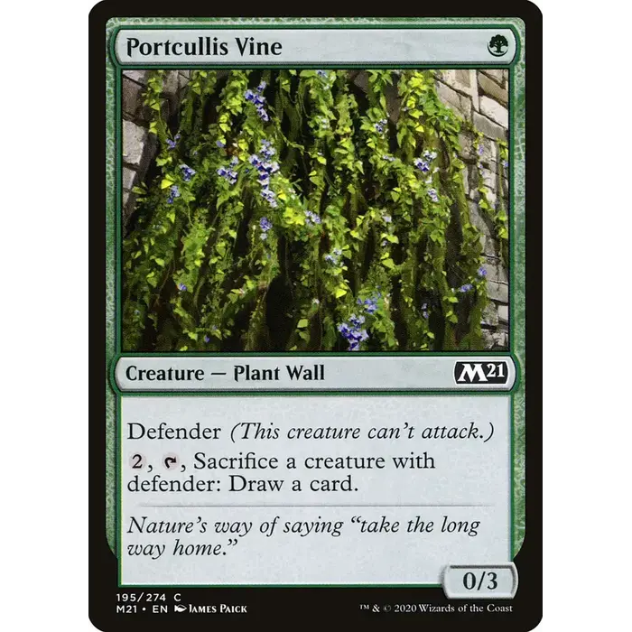 Magic: The Gathering Portcullis Vine (195) Lightly Played