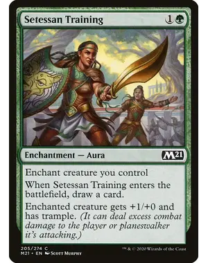 Magic: The Gathering Setessan Training (205) Lightly Played
