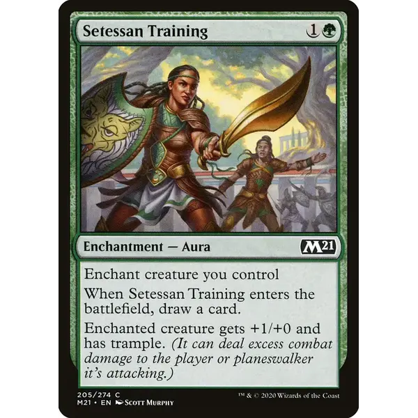Magic: The Gathering Setessan Training (205) Lightly Played
