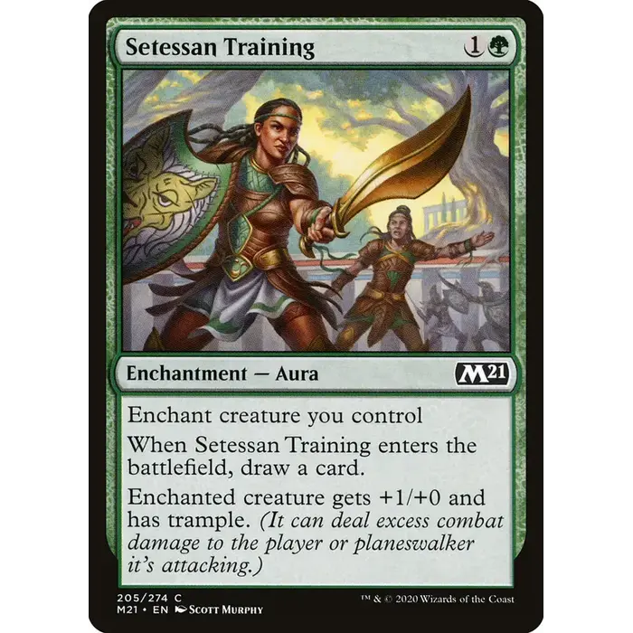 Magic: The Gathering Setessan Training (205) Lightly Played