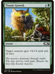 Magic: The Gathering Titanic Growth (210) Lightly Played