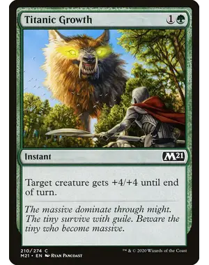 Magic: The Gathering Titanic Growth (210) Lightly Played