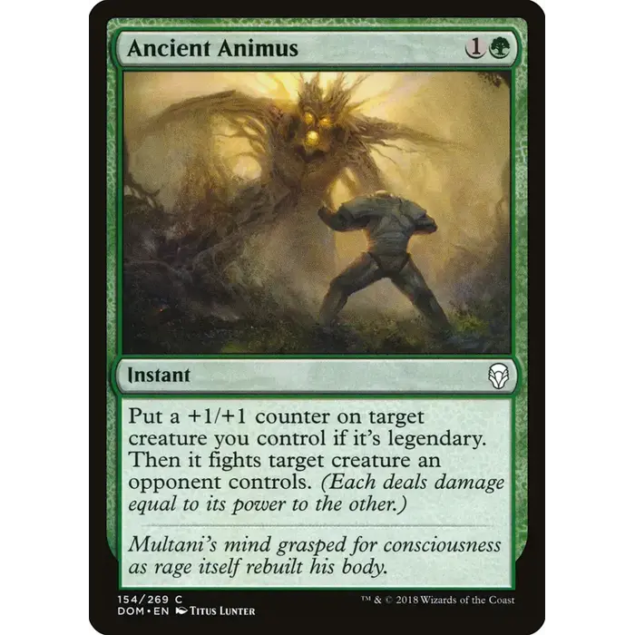 Magic: The Gathering Ancient Animus (154) Lightly Played