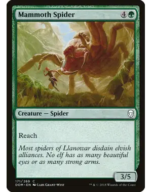 Magic: The Gathering Mammoth Spider (171) Lightly Played