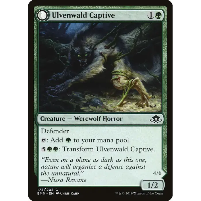 Magic: The Gathering Ulvenwald Captive (175) Lightly Played