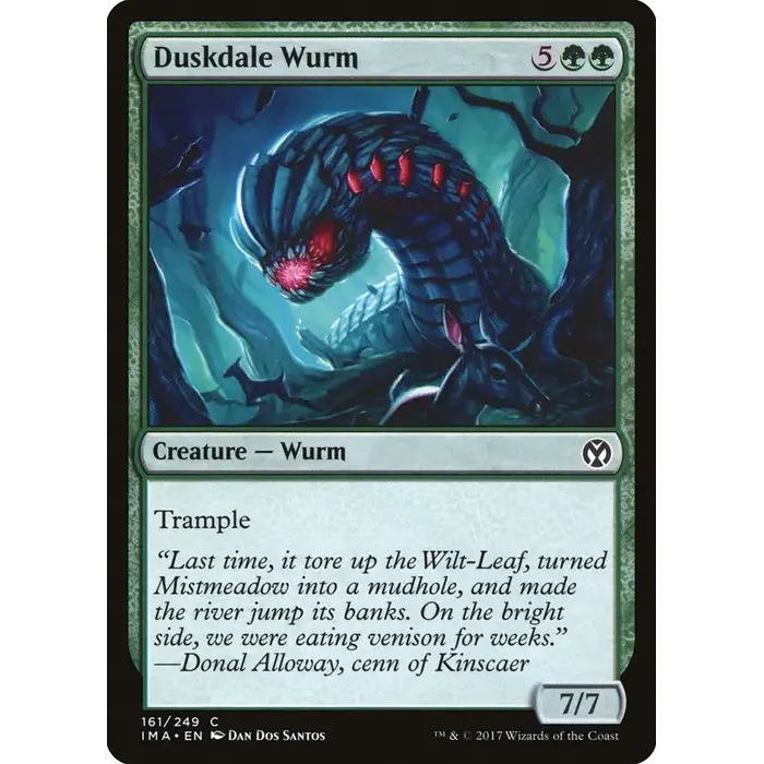 Magic: The Gathering Duskdale Wurm (161) Lightly Played