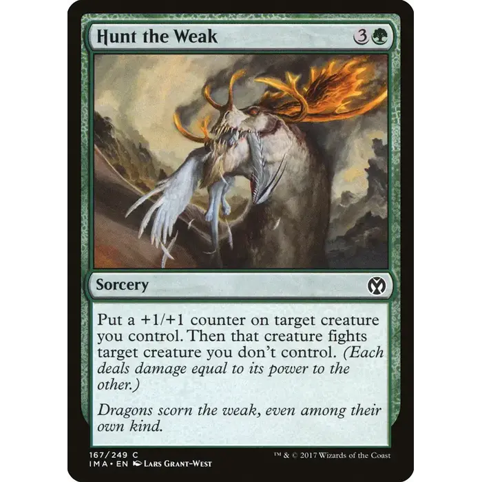 Magic: The Gathering Hunt the Weak (167) Lightly Played
