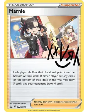 Pokemon Marnie (SWSH120) Lightly Played Holofoil