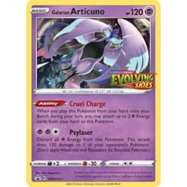 Pokemon Galarian Articuno (Prerelease) (SWSH123) Lightly Played Holofoil