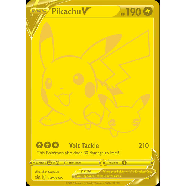 Pokemon Pikachu V (SWSH145) Near Mint Holofoil