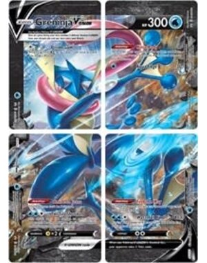 Pokemon Greninja V-Union [Set of 4]  Lightly Played Holofoil