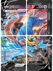 Pokemon Zacian V-UNION [Set of 4] (SWSH165) Lightly Played Holofoil