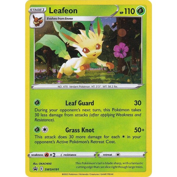 Pokemon Leafeon (SWSH191) Lightly Played Holofoil