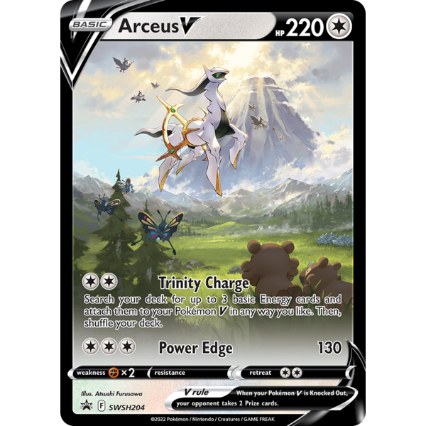 Pokemon Arceus V (SWSH204) Lightly Played Holofoil