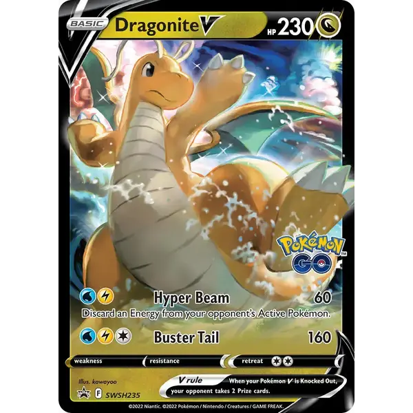 Pokemon Dragonite V (SWSH235) Lightly Played Holofoil