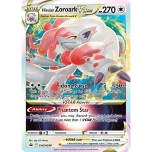 Pokemon Hisuian Zoroark VSTAR (SWSH298) Lightly Played Holofoil