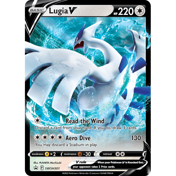 Pokemon Lugia V (SWSH301) Lightly Played Holofoil