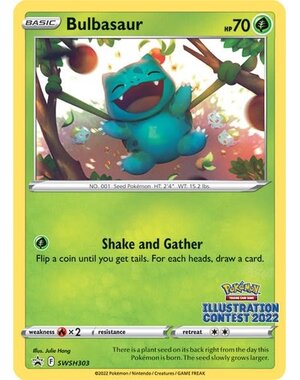 Pokemon Bulbasaur (Illustration Contest 2022) (SWSH303) Near Mint